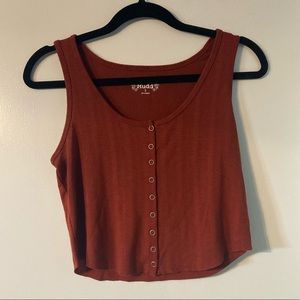 Mudd Crop Tank Top